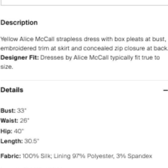 Alice McCall Silk Dress Yellow - Picture 8 of 16